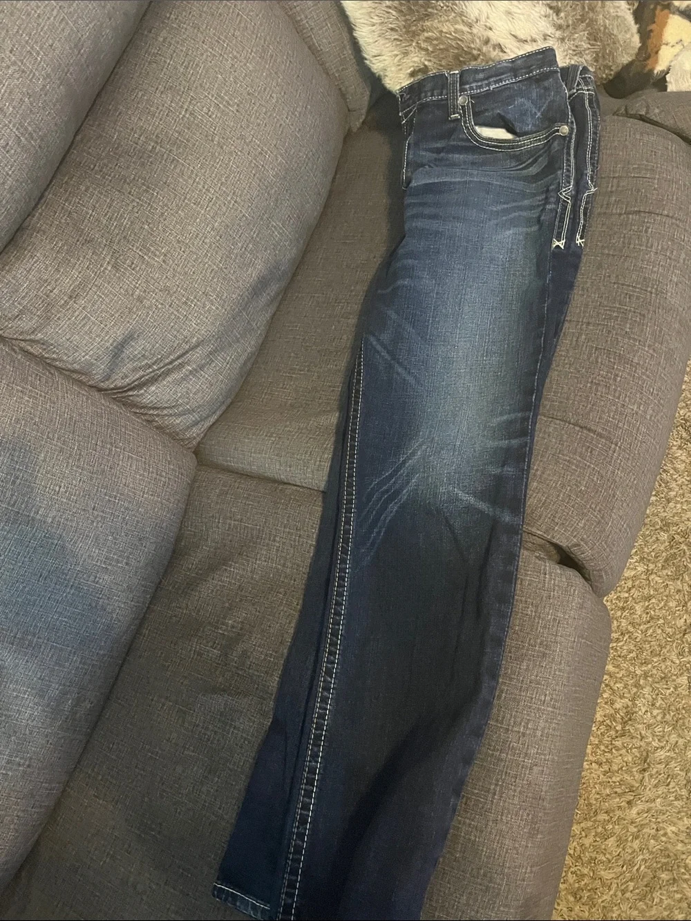 Ariat Men's Dark Blue Flare Jeans 38/36